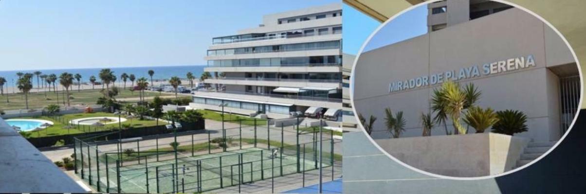 Apartamento Lujo, Primera Linea Playa, Garaje, Wifi, Piscina Climatizada Roquetas de Mar Buitenkant foto