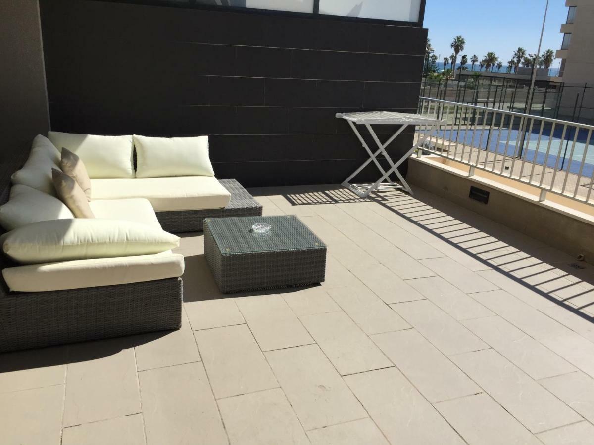 Apartamento Lujo, Primera Linea Playa, Garaje, Wifi, Piscina Climatizada Roquetas de Mar Buitenkant foto