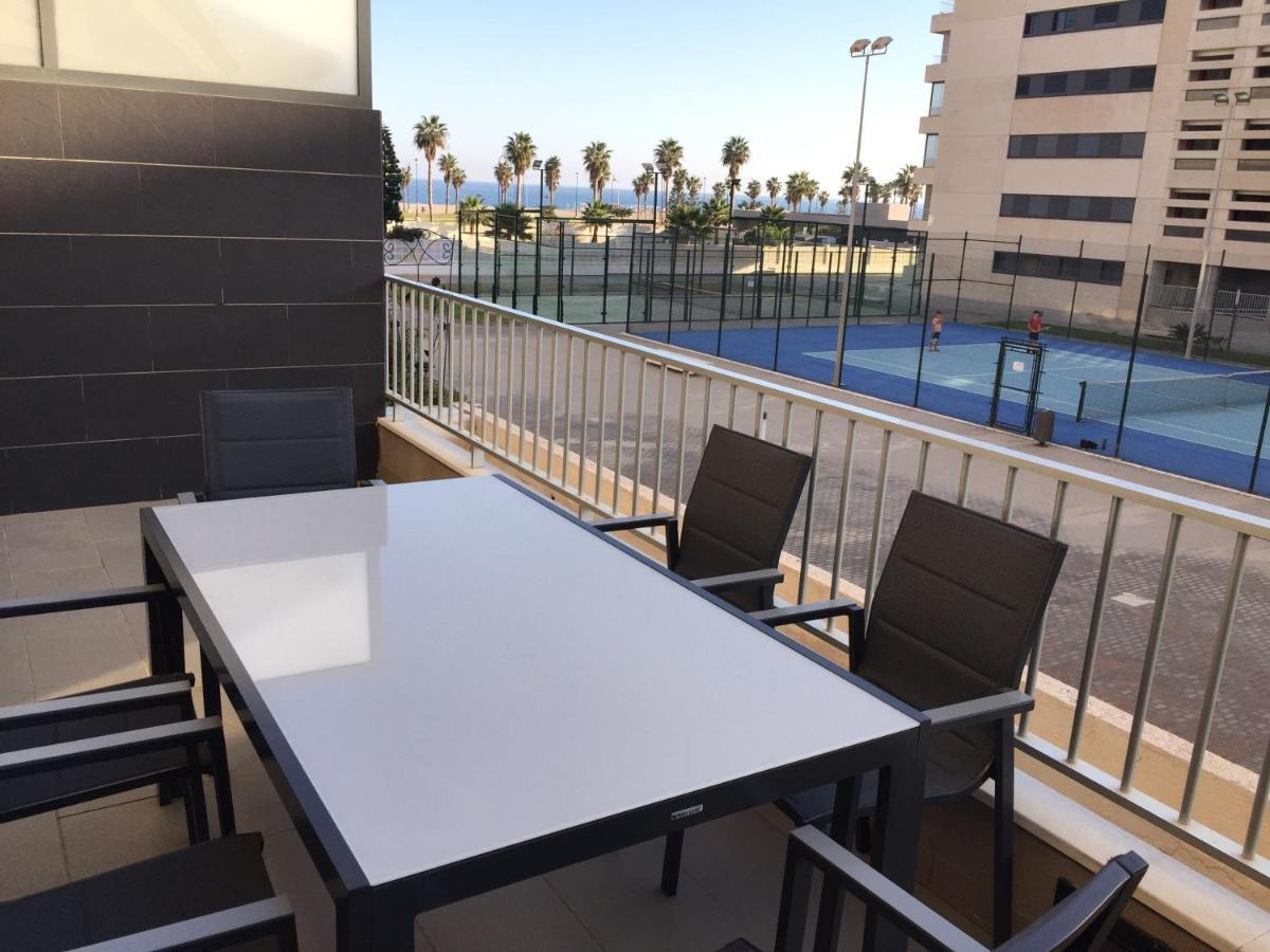 Apartamento Lujo, Primera Linea Playa, Garaje, Wifi, Piscina Climatizada Roquetas de Mar Buitenkant foto